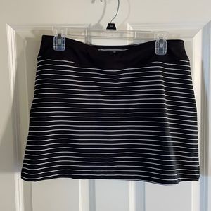 Athleta Black and White Striped Skirt